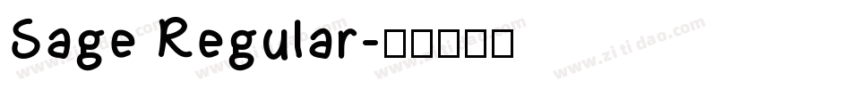 Sage Regular字体转换